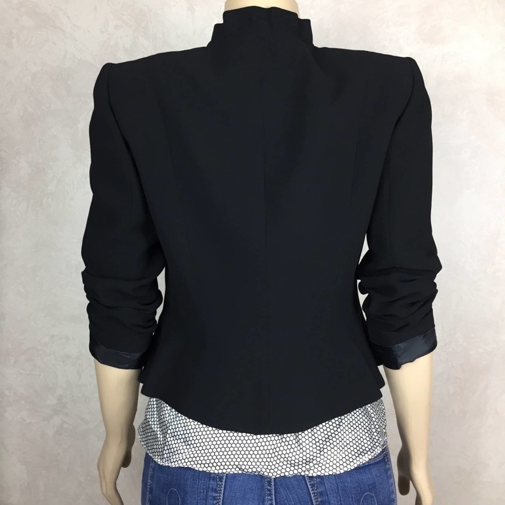 Tahari  by Arthur S Levine Peplum Black Blazer 4P - Picture 4 of 7